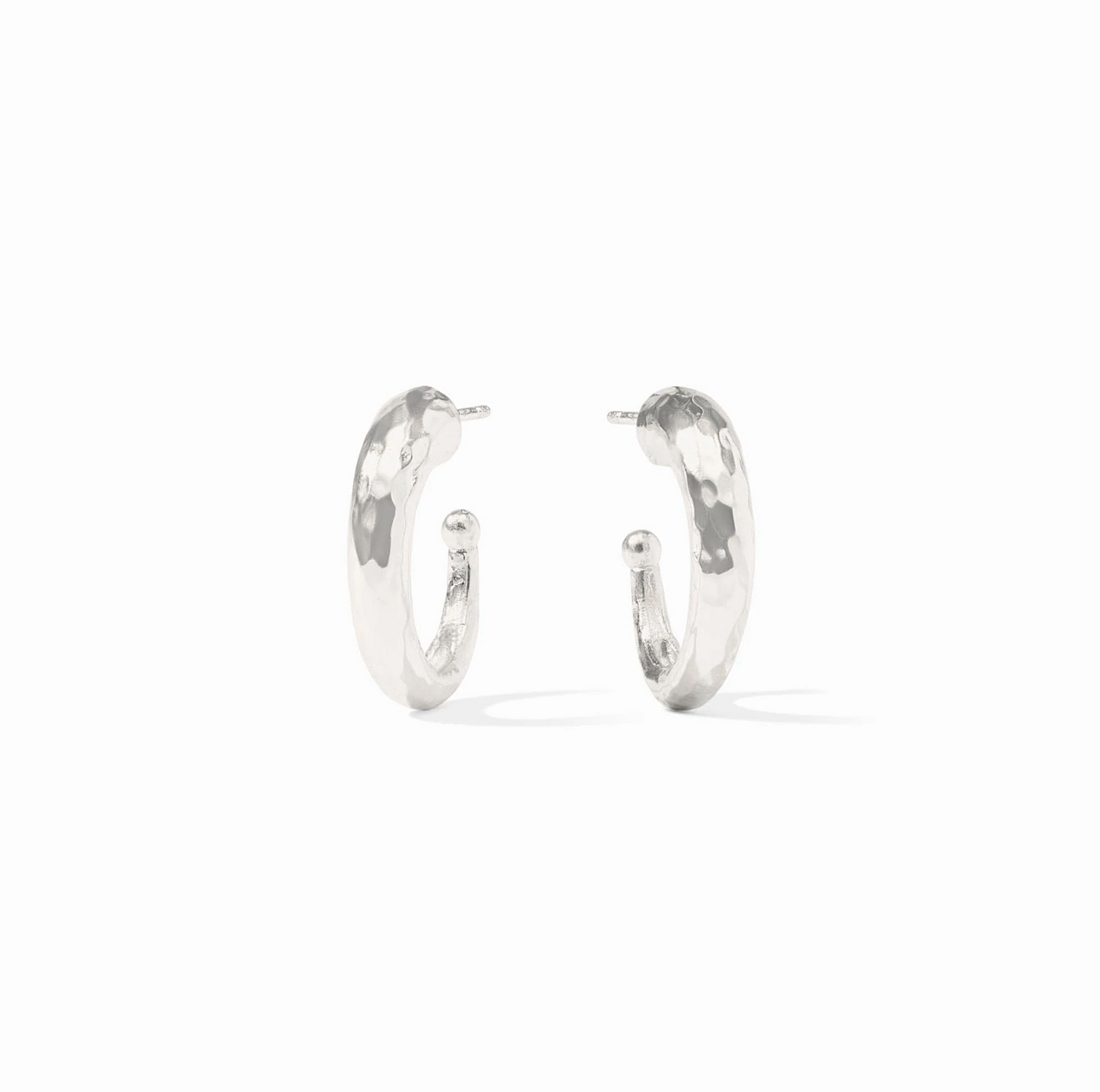 Julie Vos Silver Hammered Hoop