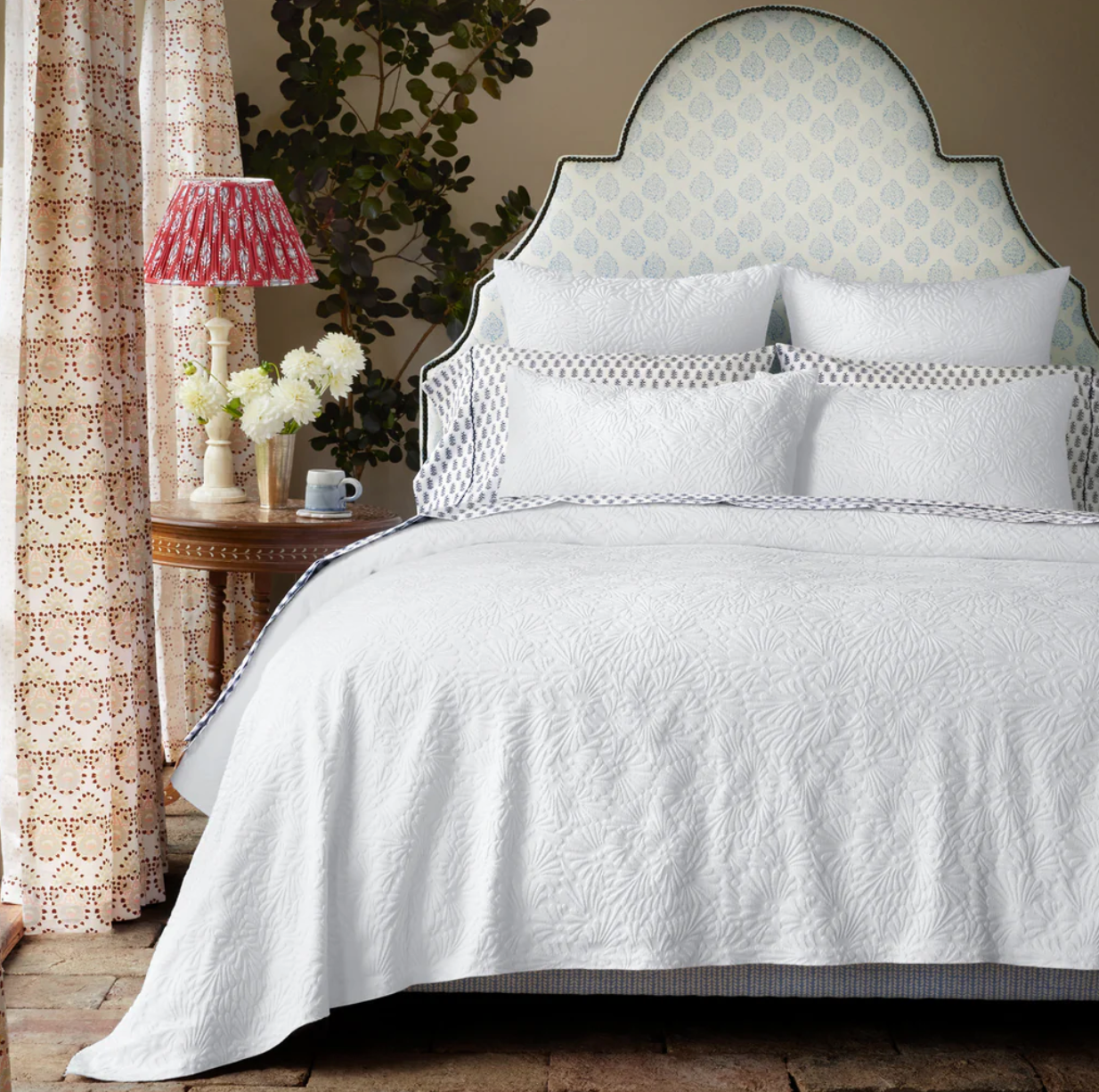 John Robshaw Meera White Coverlet