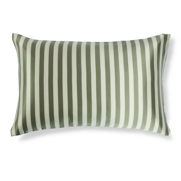 Wasabi Stripes Silk Pillowcase