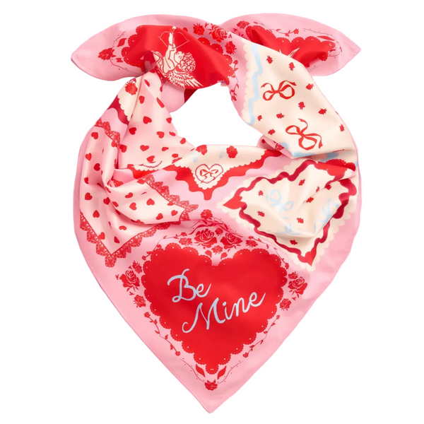 Valentines Silk Bandana Scarf