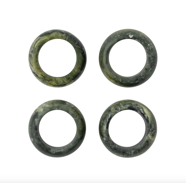 Marbled Metal Rings Marbled Resin Napkin Rings – Waiting On Martha