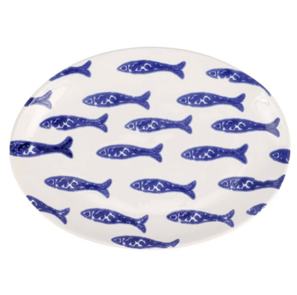 VIETRI Santorini Fish Small Oval Platter