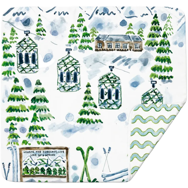 Apres Ski Double Sided Mahjong Mat- PRE ORDER