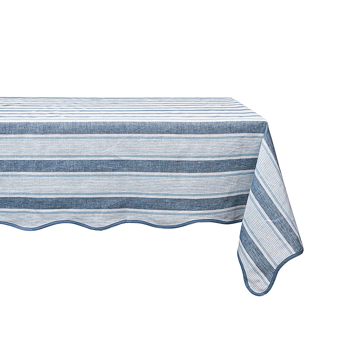 Juliska Cabana Stripe Tablecloth - Ocean