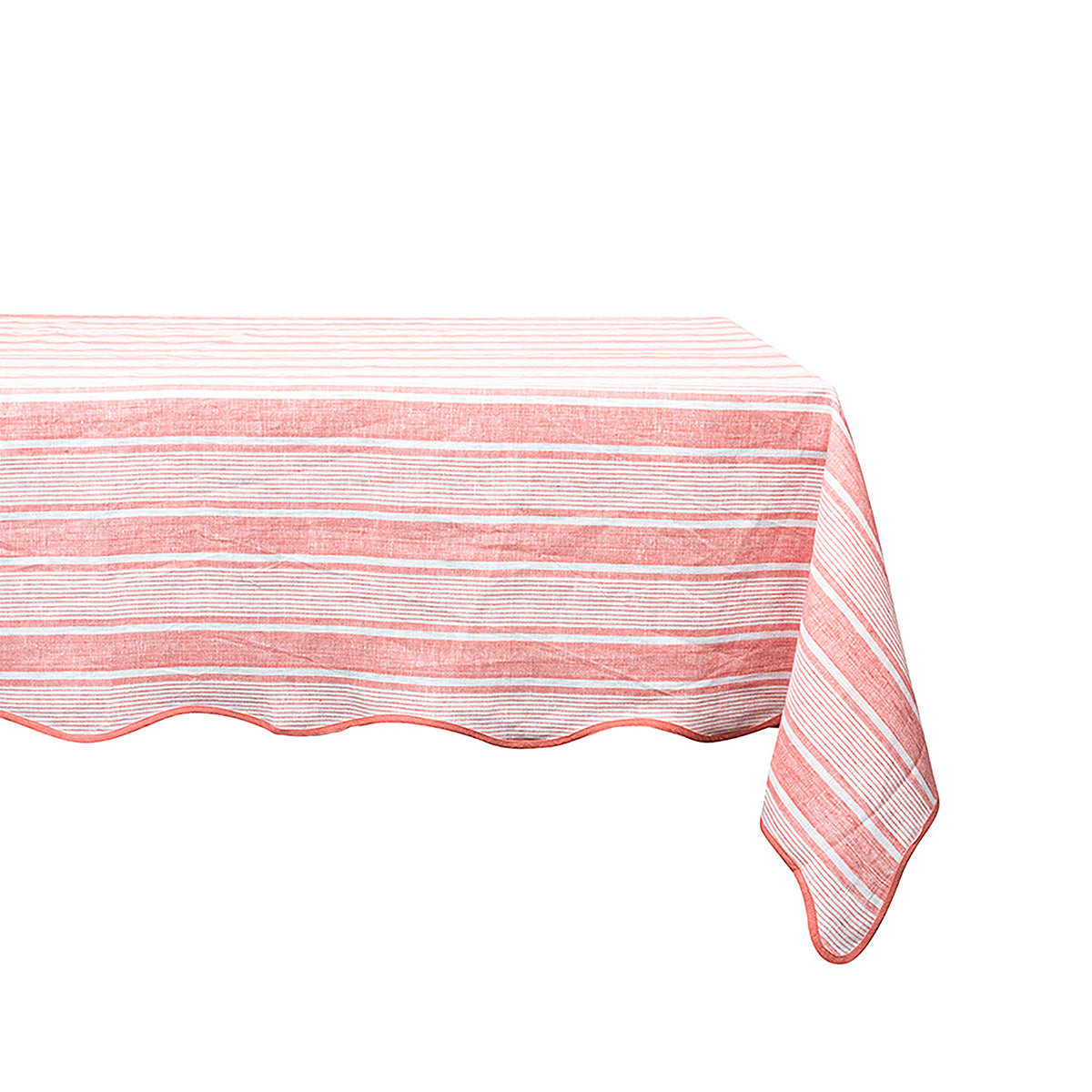 Juliska Cabana Stripe Tablecloth - Coral