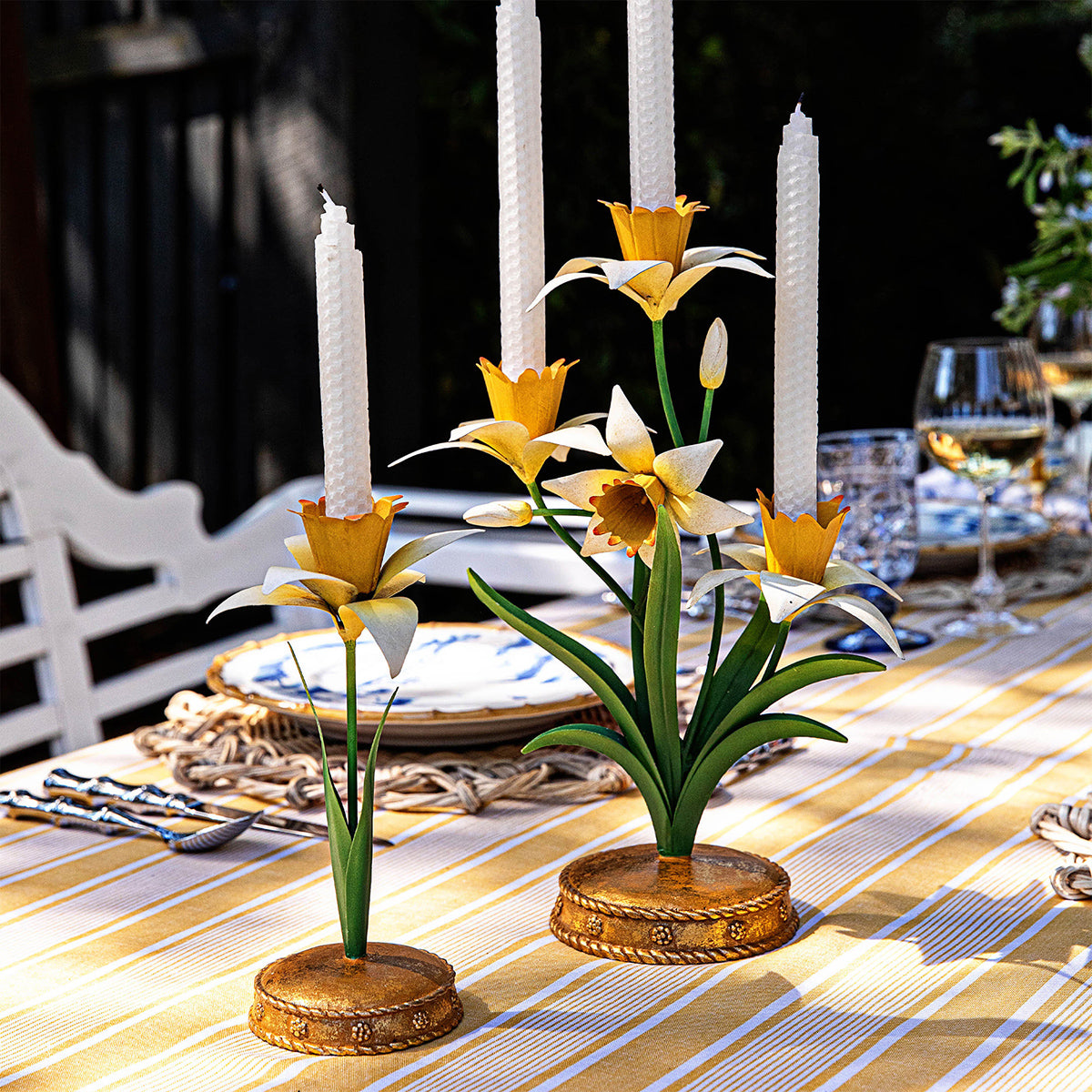 Juliska Meadow Walk Daffodil Candlestick