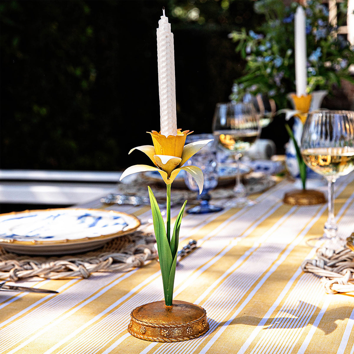 Juliska Meadow Walk Daffodil Candlestick