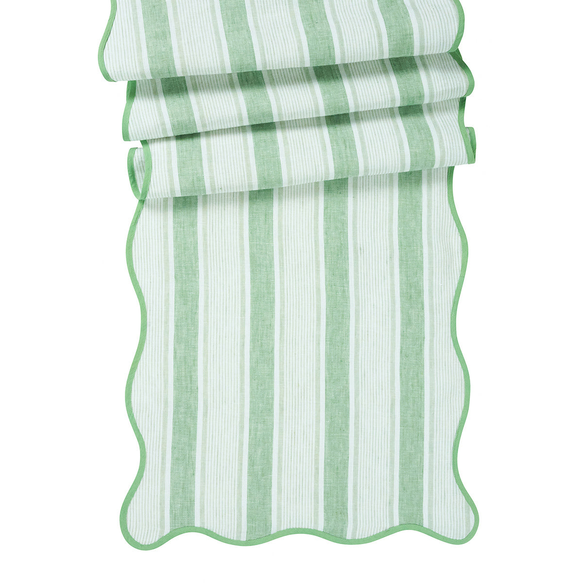 Juliska Cabana Stripe Table Runner - Seagrass
