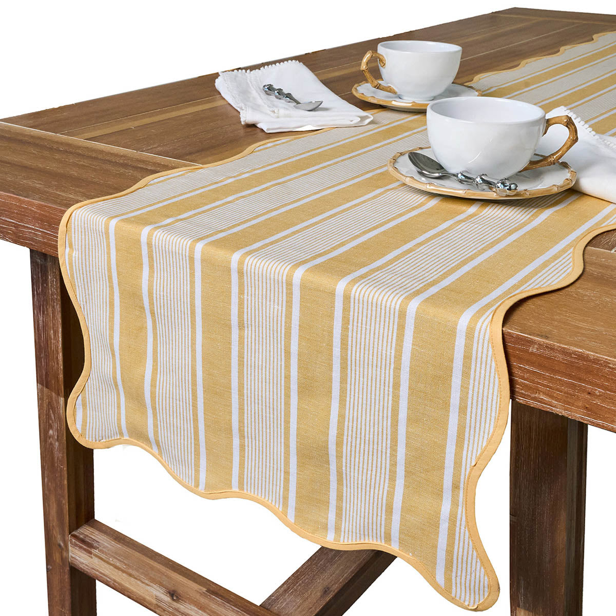 Juliska Cabana Stripe Table Runner - Sunshine