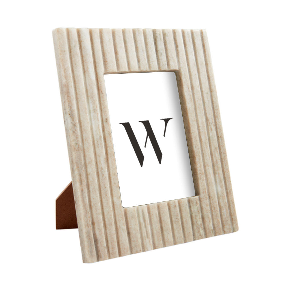 Tan Stripe Marble Frame