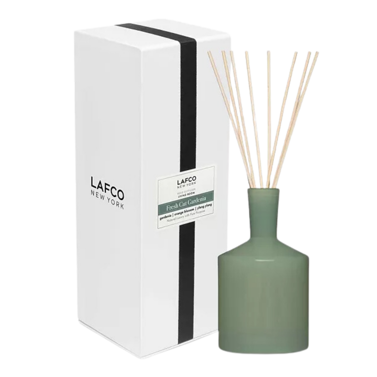LAFCO Fresh Cut Gardenia Mini Reed Diffuser - Living Room