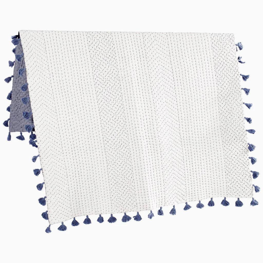 John Robshaw Sahati Indigo Throw