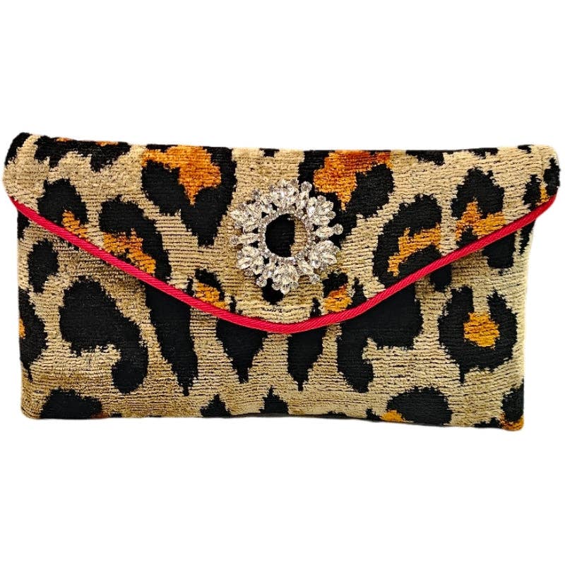 Leopard Lily Cocktail Clutch