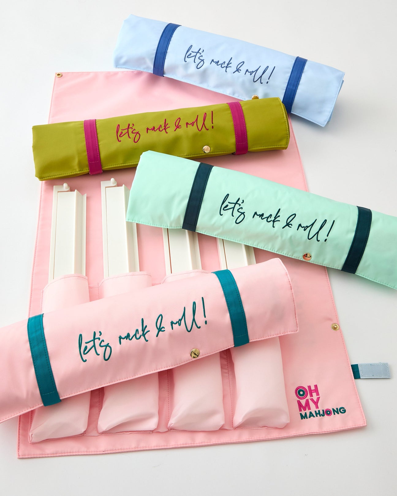 Oh My Mahjong - Light Pink Let's Rack & Roll Bag