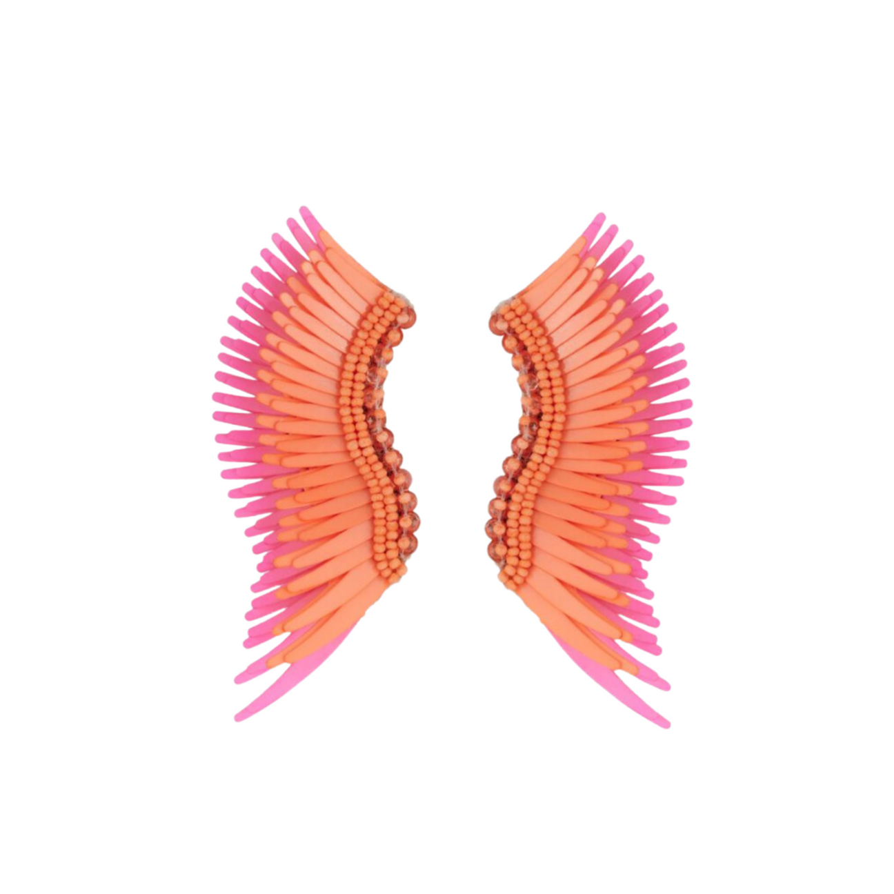 Mignonne Gavigan Midi Madeline Earrings, Peach Orange