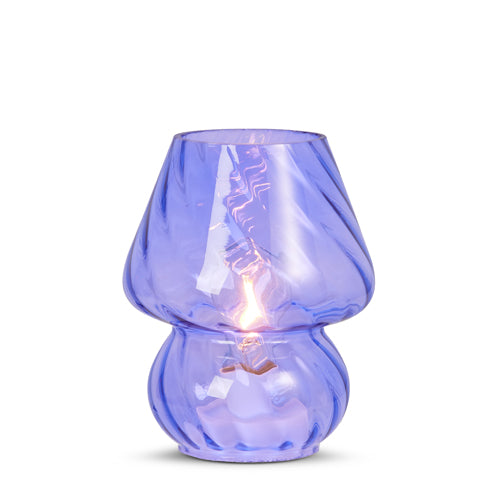 Purple Glass Lamp