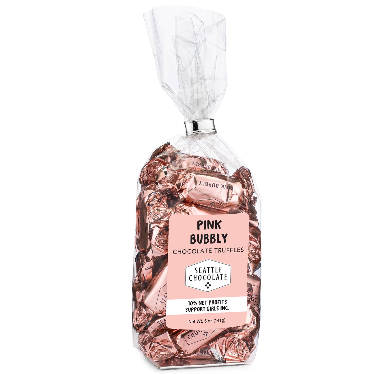 Pink Bubbly Chocolate Truffles