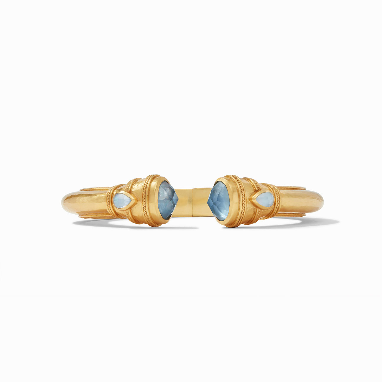 Julie Vos Cannes Demi Cuff, Iridescent Chalcedony Blue