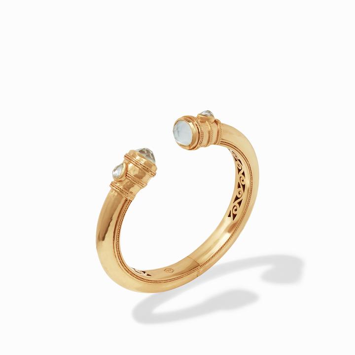Julie Vos Cannes Demi Cuff, Iridescent Clear Crystal