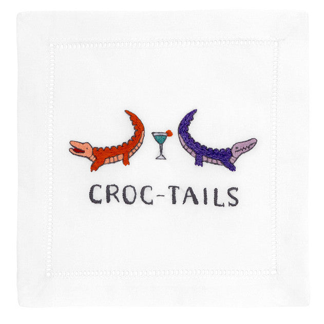"Croc-Tails" Cocktail Napkin Set - Waiting On Martha