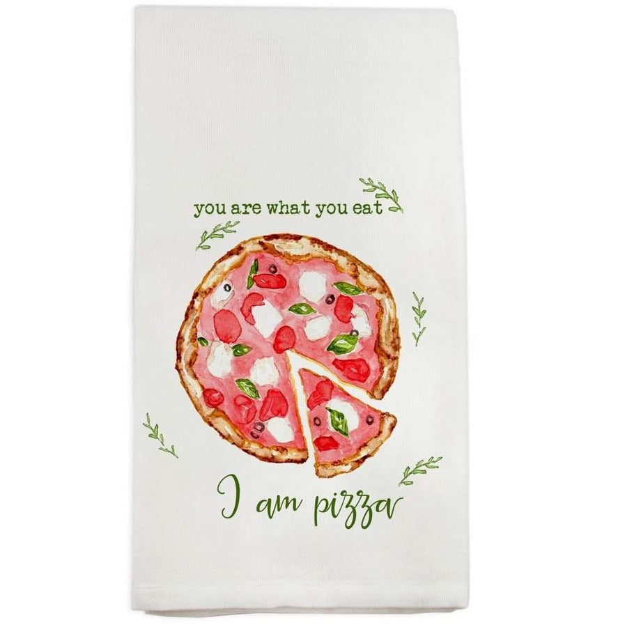I Am Pizza Tea Towel