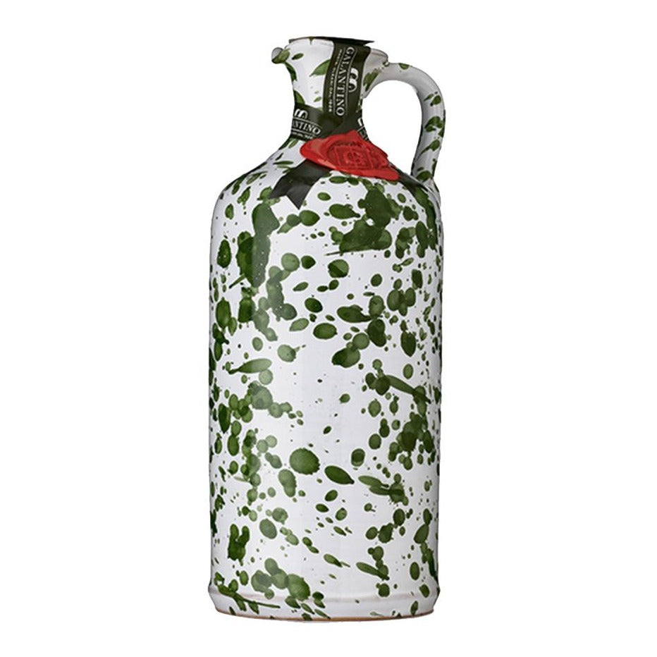 Splatter Green Extra Virgin Olive Oil Cruet