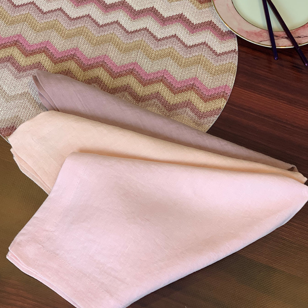 "No Iron" Dusty Rose Riviera Dinner Napkin