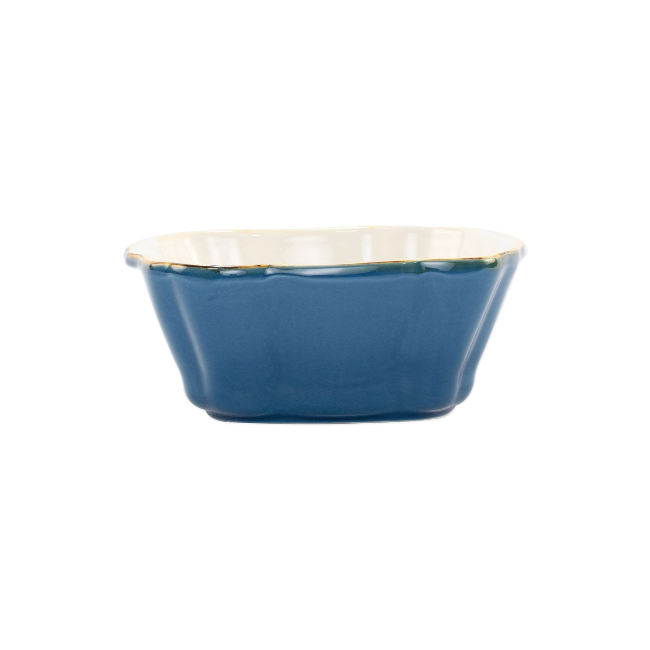 VIETRI Blue Italian Small Square Baker