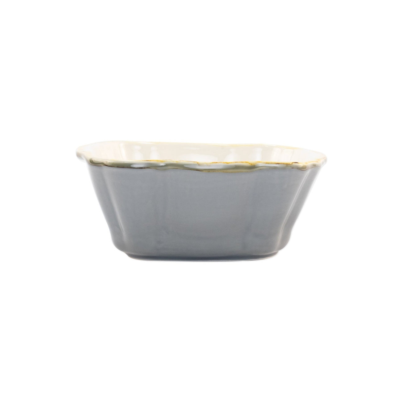 VIETRI Gray Italian Small Square Baker