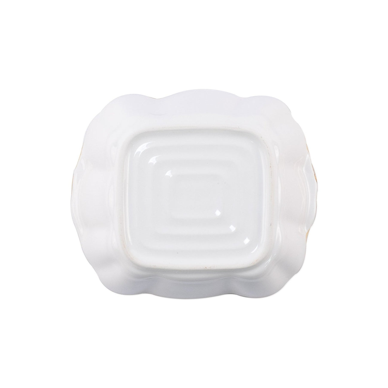 VIETRI White Small Square Italian Baker