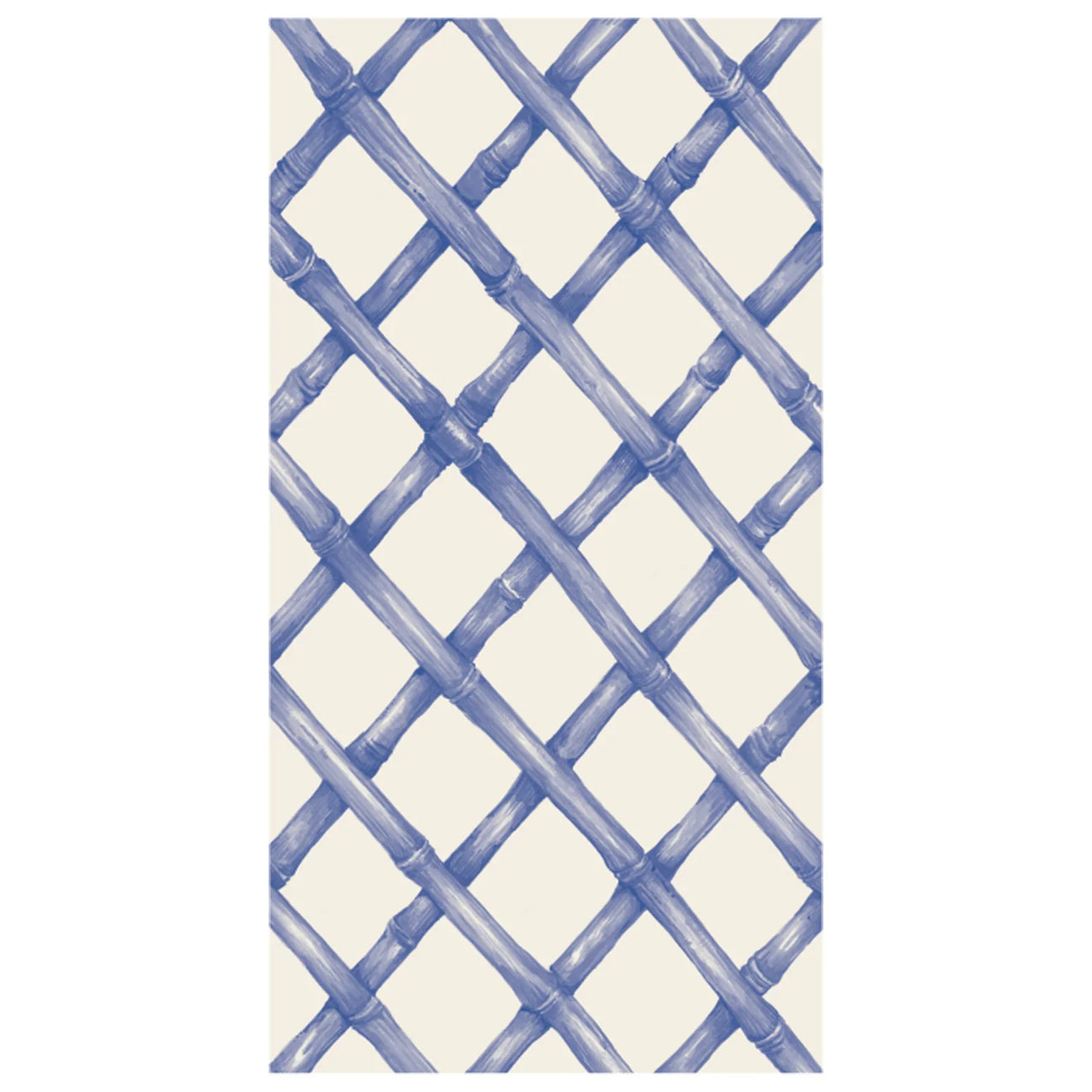 Blue Lattice Guest Paper Napkins, Set of 16