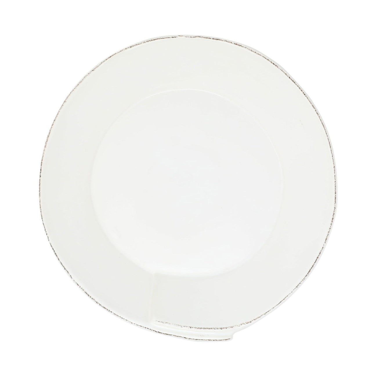 VIETRI Lastra Medium Shallow Serving Bowl, White