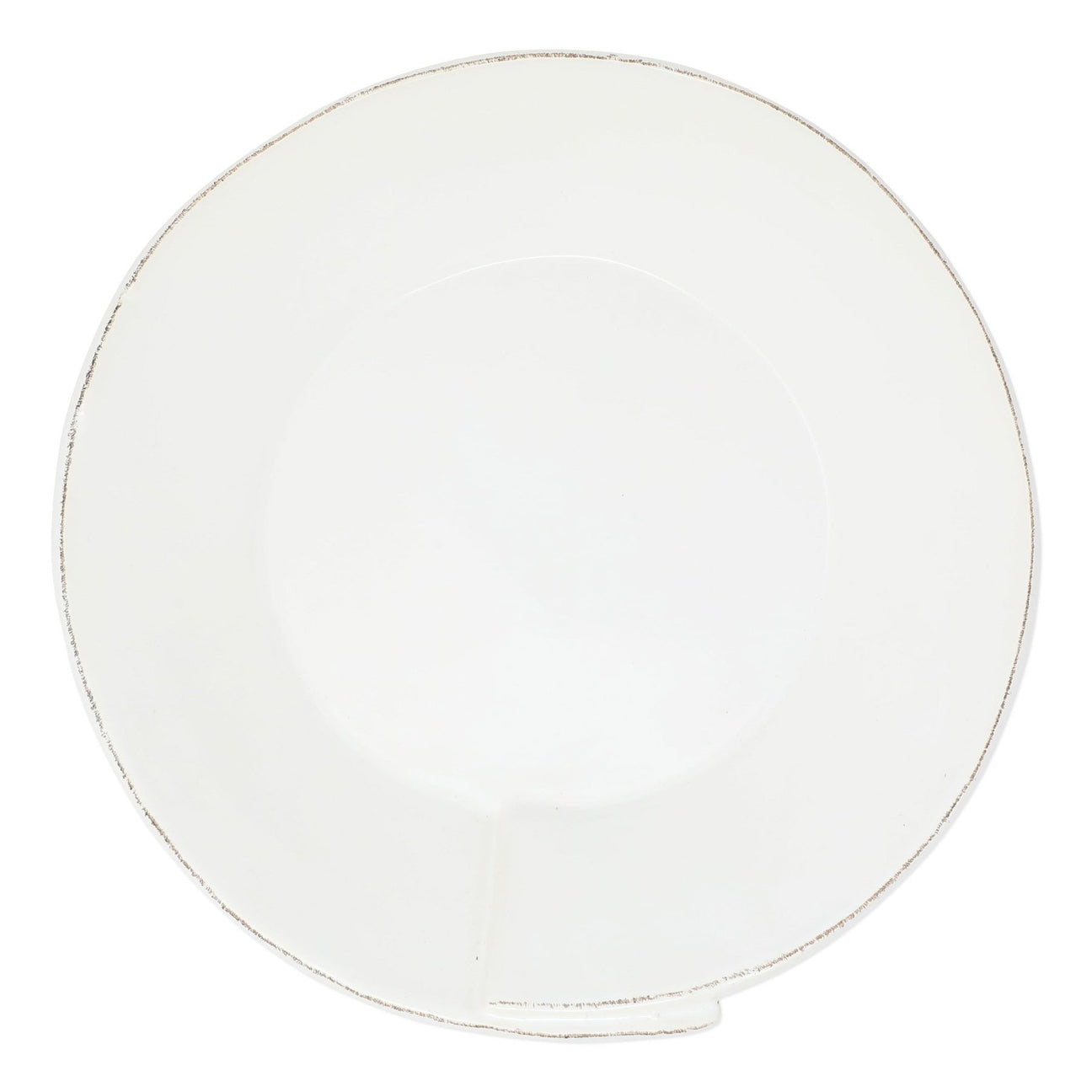 VIETRI Lastra Large Shallow Serving Bowl, White