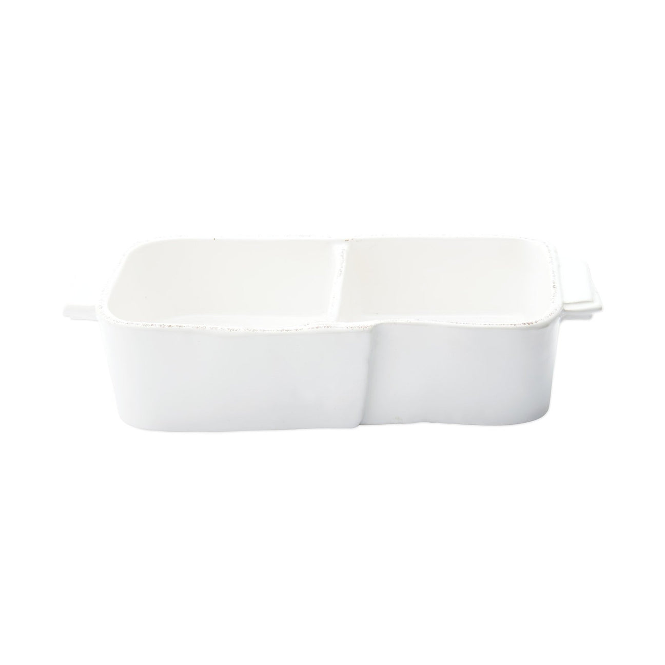 VIETRI Lastra White Two Part Server