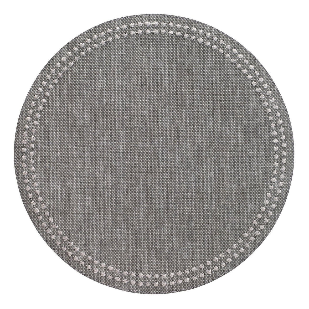 Gray / Silver Pearls Washable Placemat