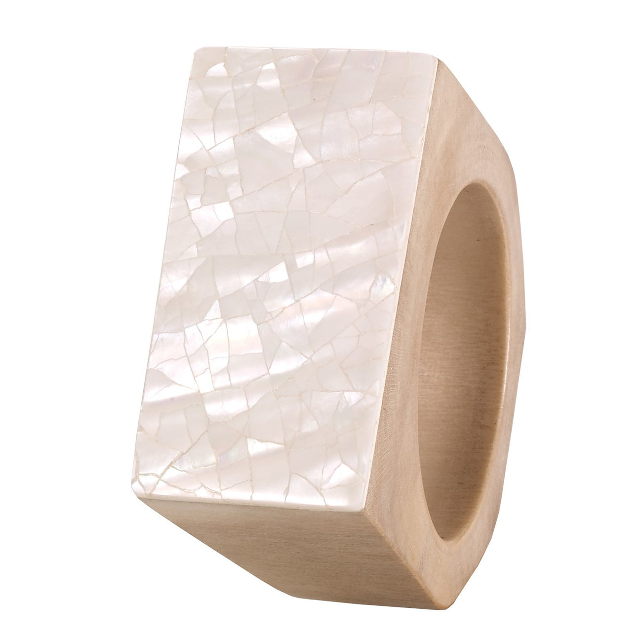 Pearl Cracked Shell Napkin Ring