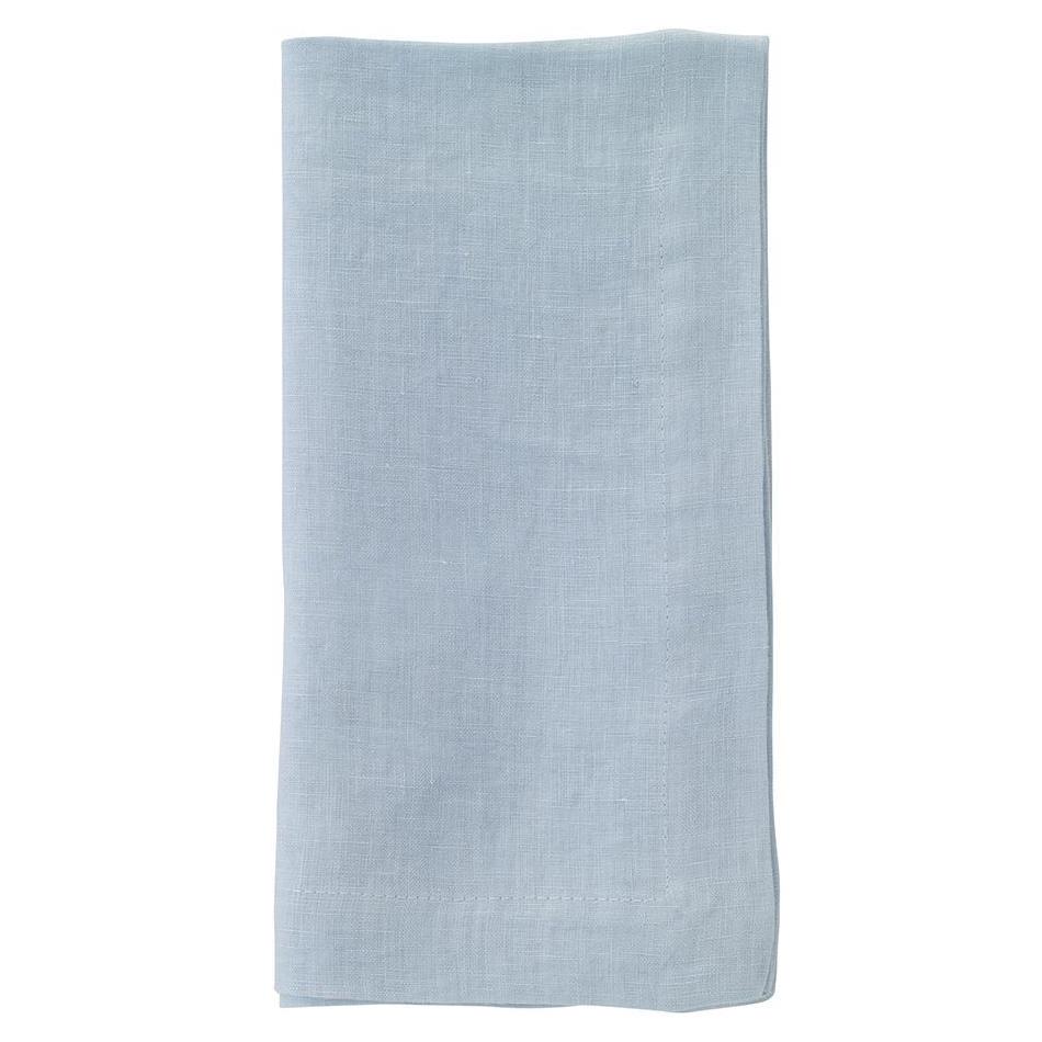 No Iron Powder Blue Riviera Dinner Napkin