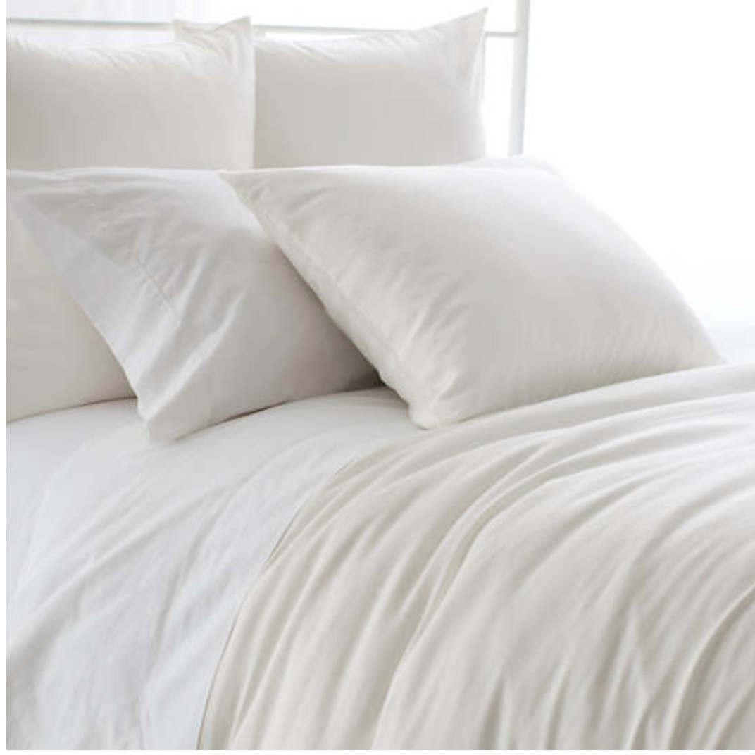 Pine Cone Hill Silken Solid Ivory Duvet Cover