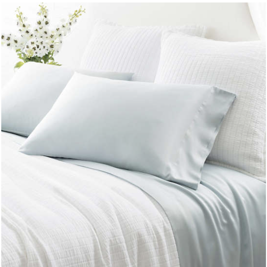 Pine Cone Hill Robins Egg Blue Silken Solid Pillowcases