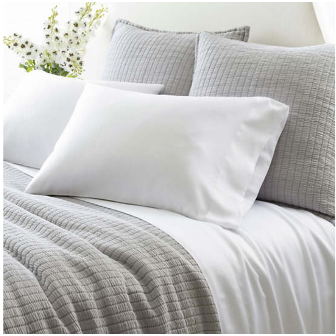 Pine Cone Hill White Silken Solid Sheet Set