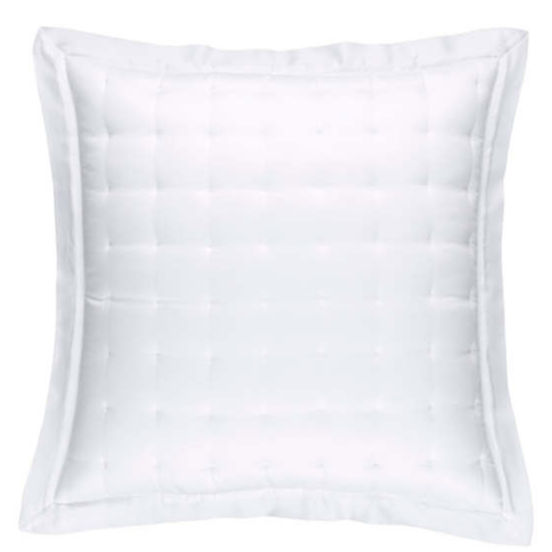 Pine Cone Hill White Silken Solid Puff Sham