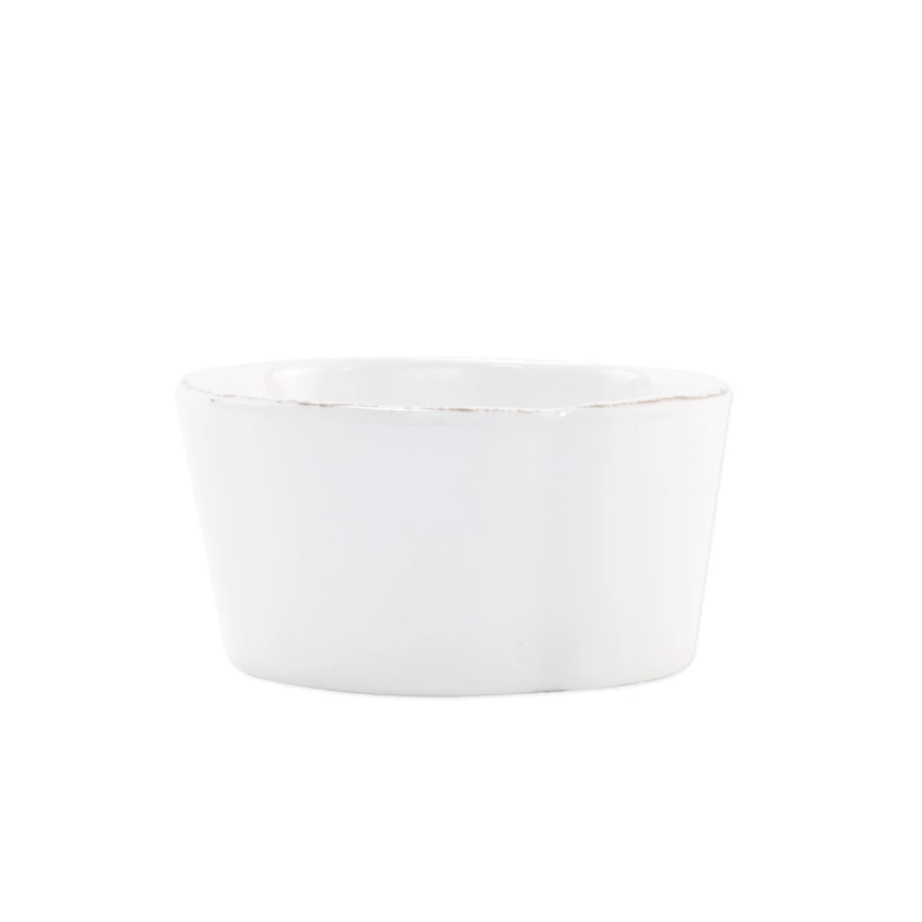 VIETRI Lastra Melamine White Condiment Bowl