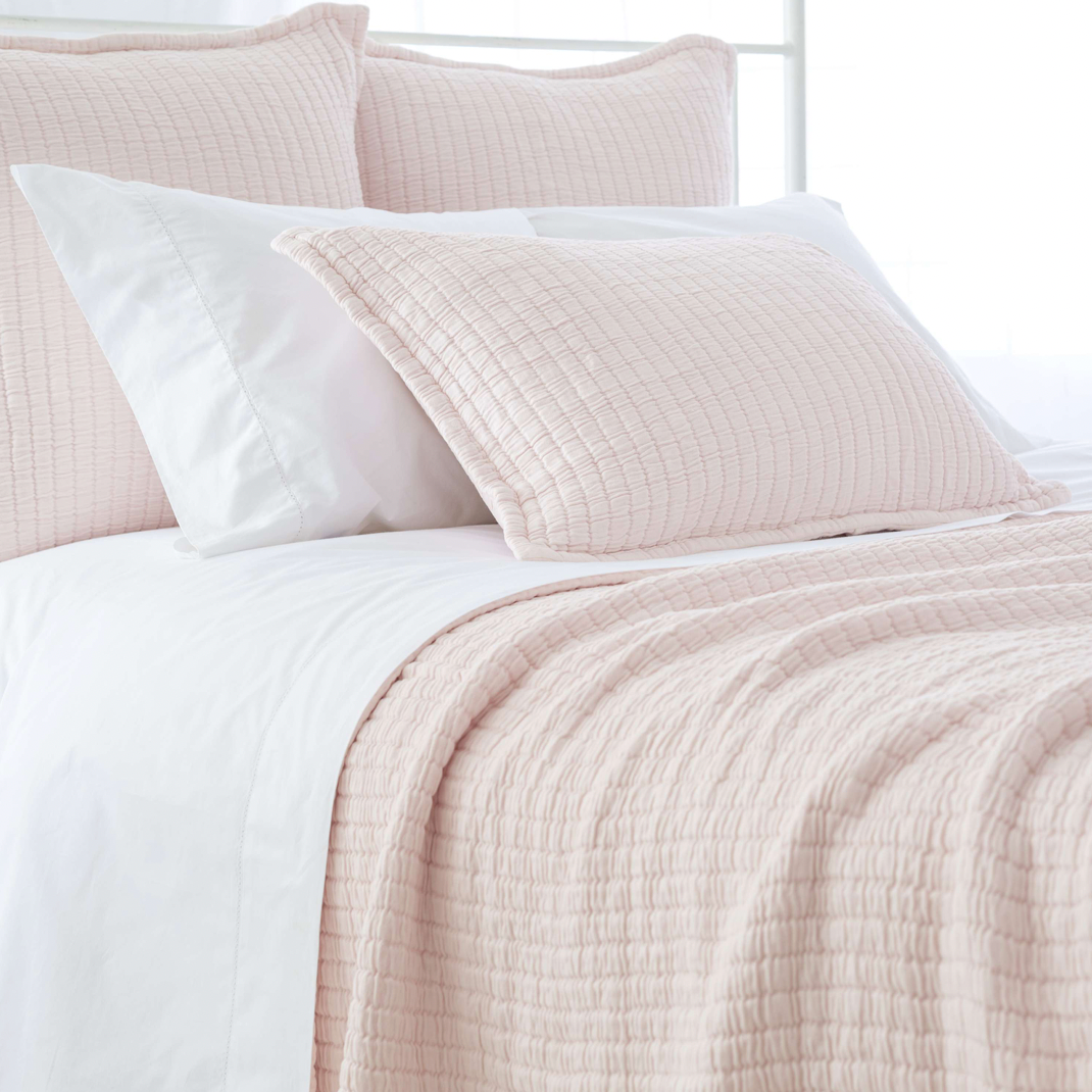 Pine Cone Hill Boyfriend Slipper Pink Matelasse Coverlet