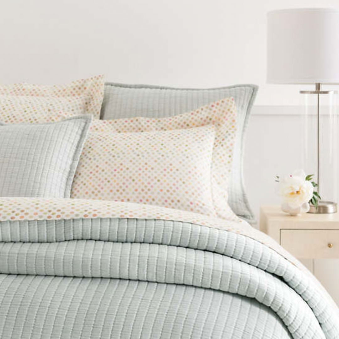Pine Cone Hill Boyfriend Sky Matelasse Coverlet