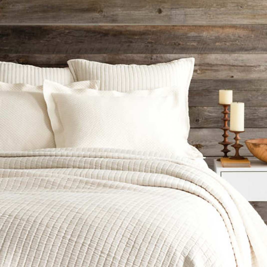 Pine Cone Hill Boyfriend Ivory Matelasse Coverlet