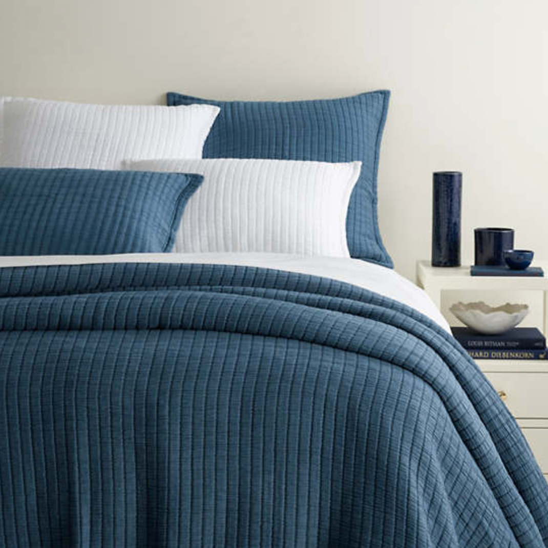 Pine Cone Hill Boyfriend Aegean Matelasse Coverlet