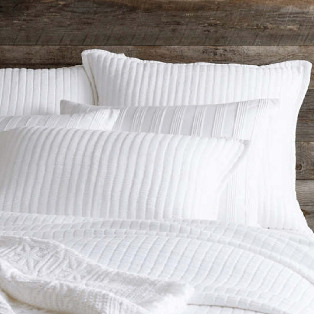 Pine Cone Hill Boyfriend White Matelasse Sham