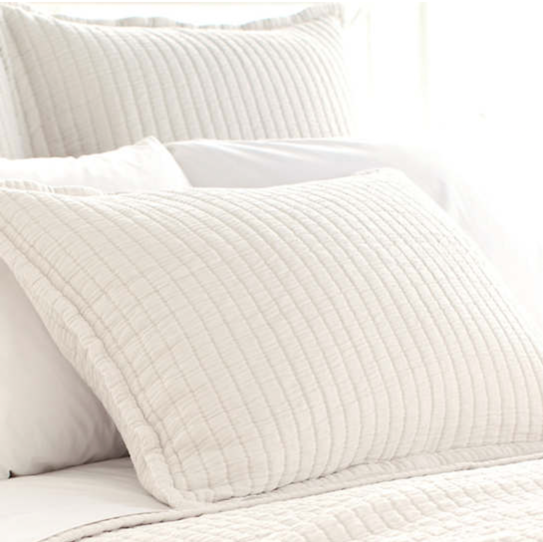 Pine Cone Hill Boyfriend Ivory Matelasse Sham