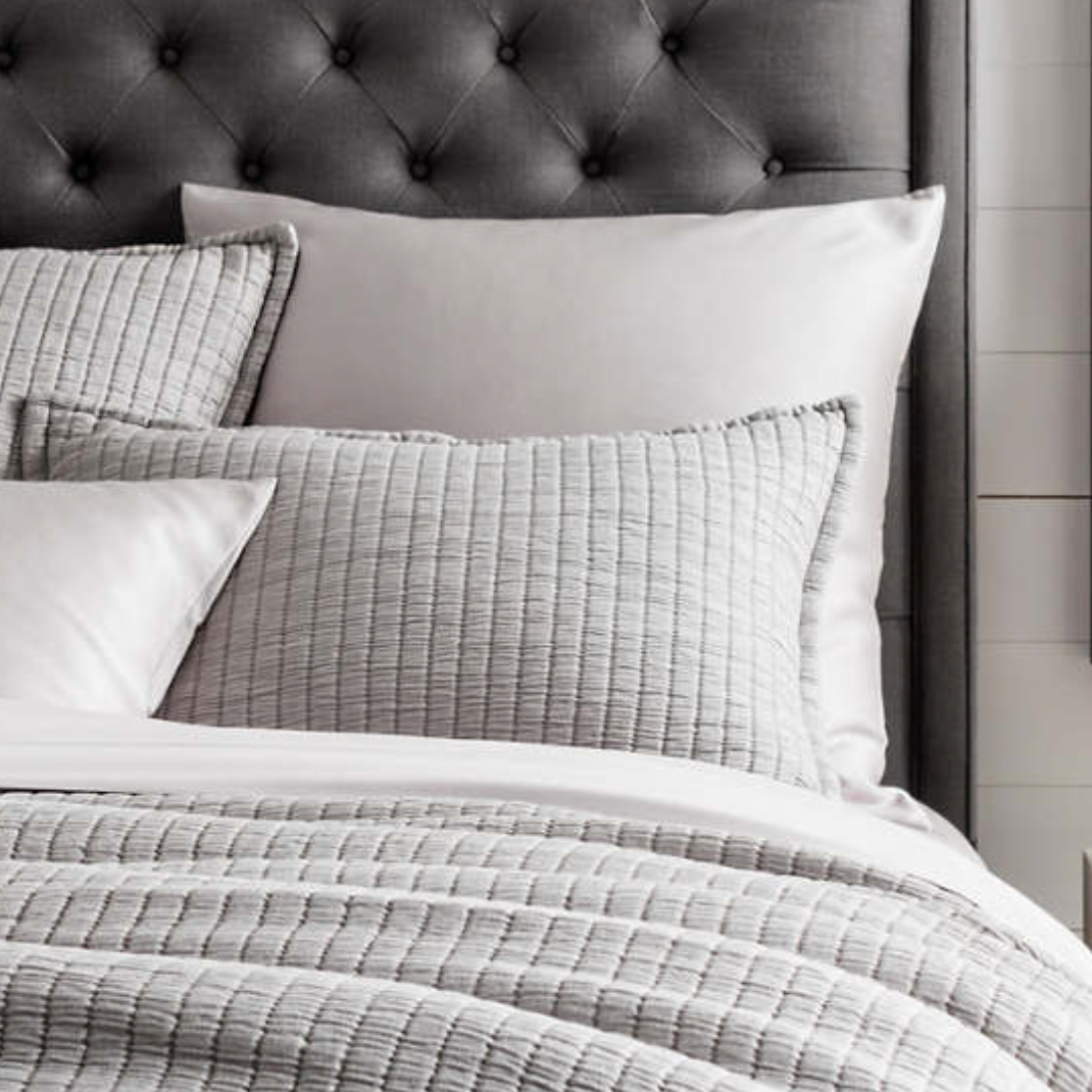 Pine Cone Hill Boyfriend Grey Matelasse Sham