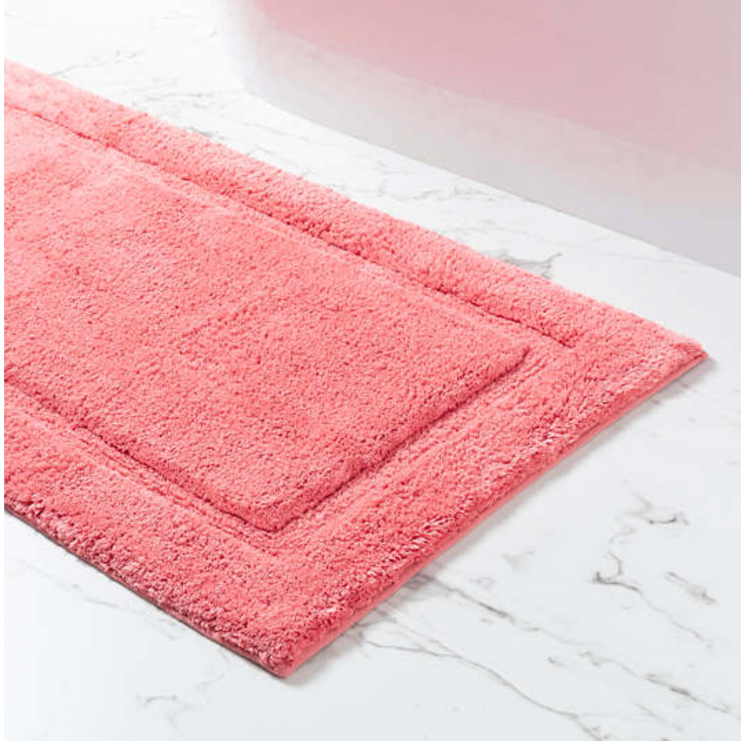 Pine Cone Hill Classic Coral Bath Rug